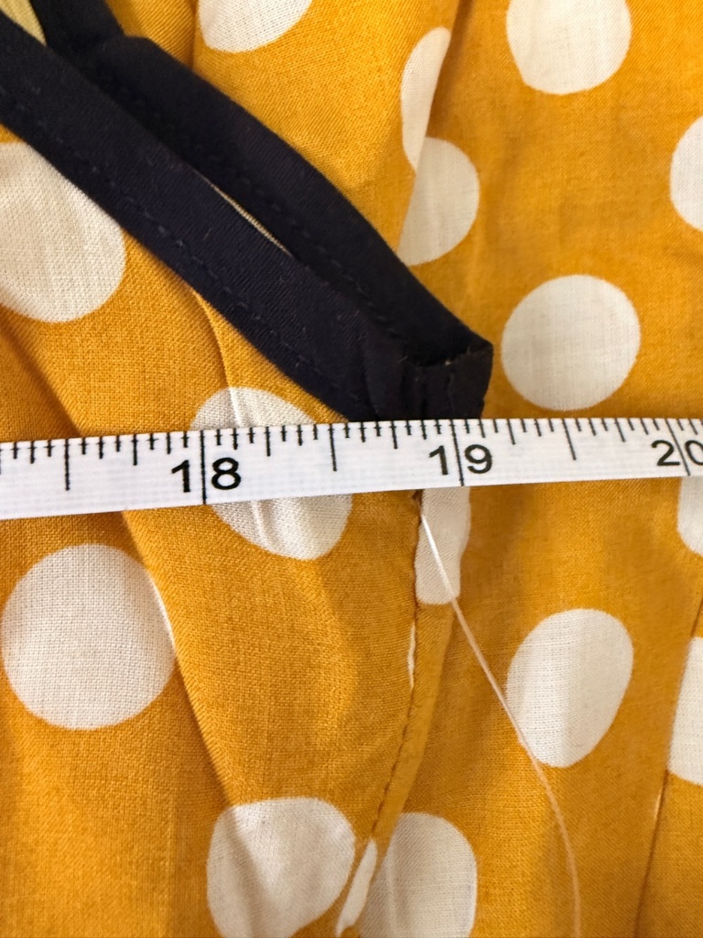 NWT Yellow Polka Dot Dress NWT L Retro Pinup inspired - Picture 7 of 9